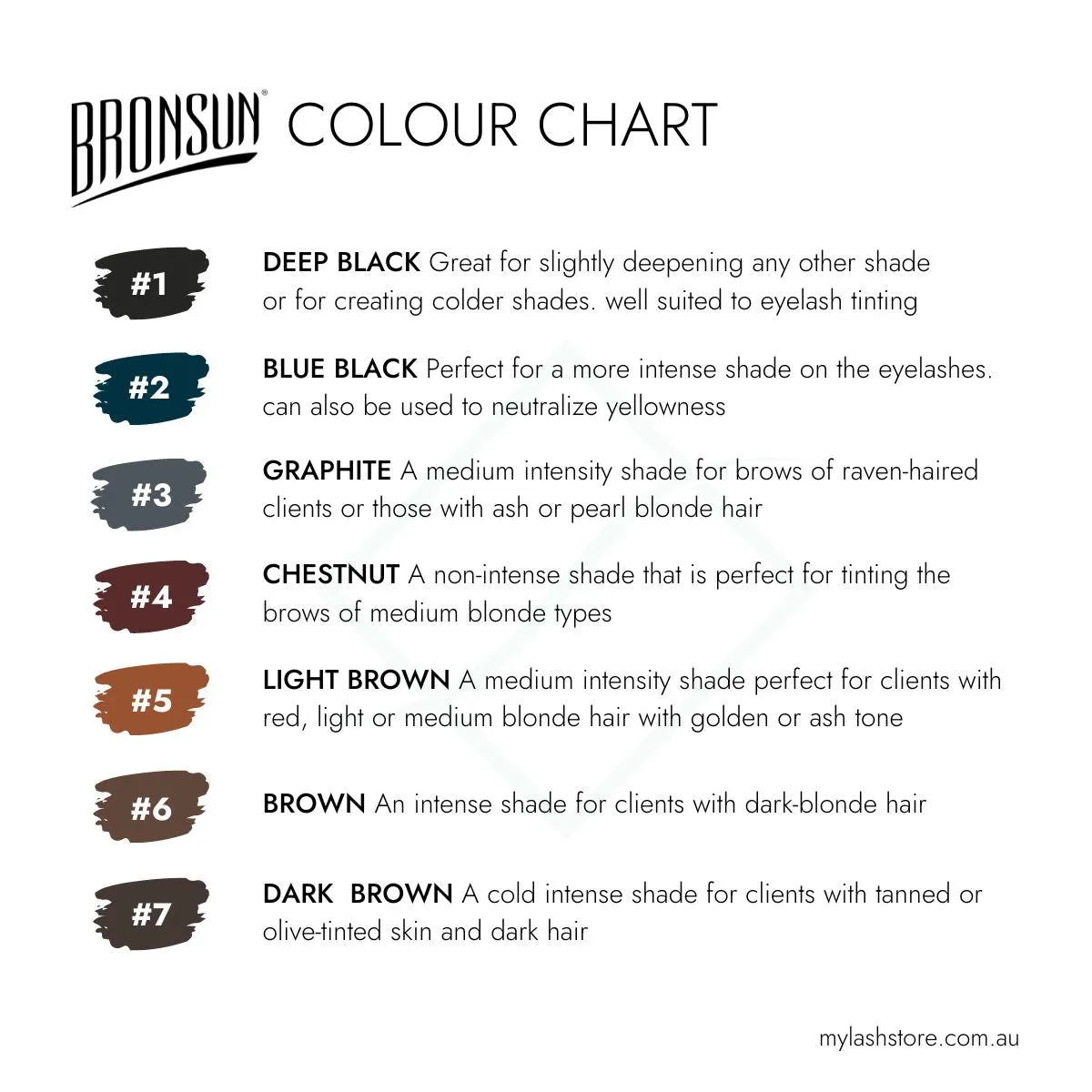 Bronsun Lash & Brow Cream Dye - #3 Graphite