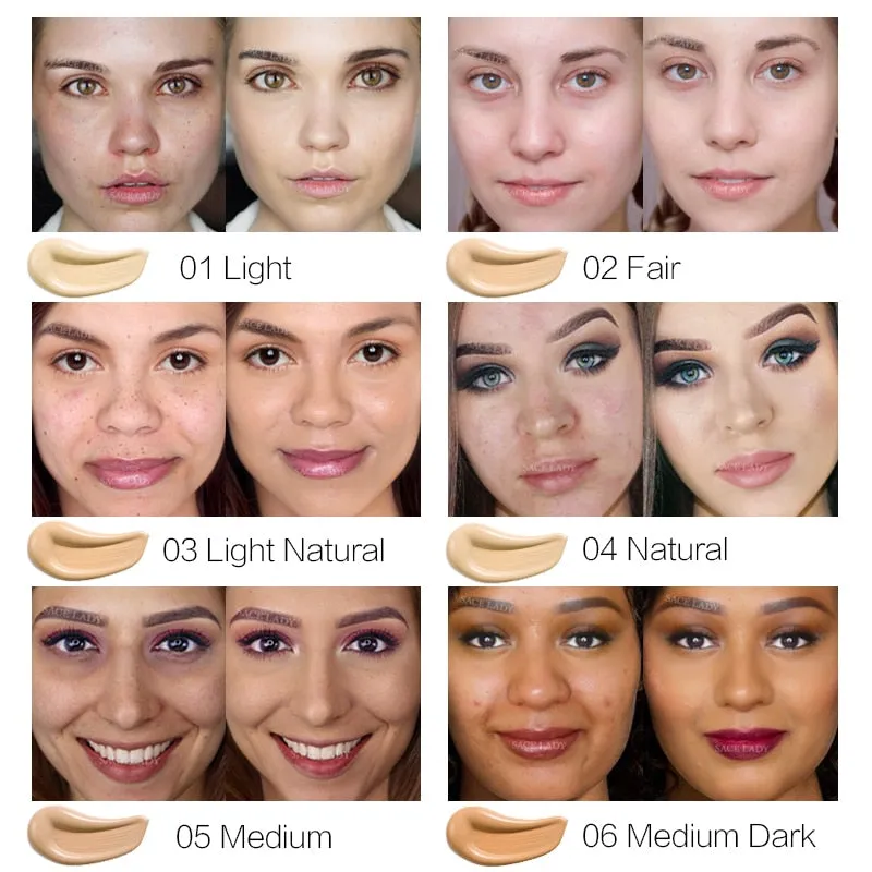 Face Foundation Cream Base Matte Finish Liquid Concealer