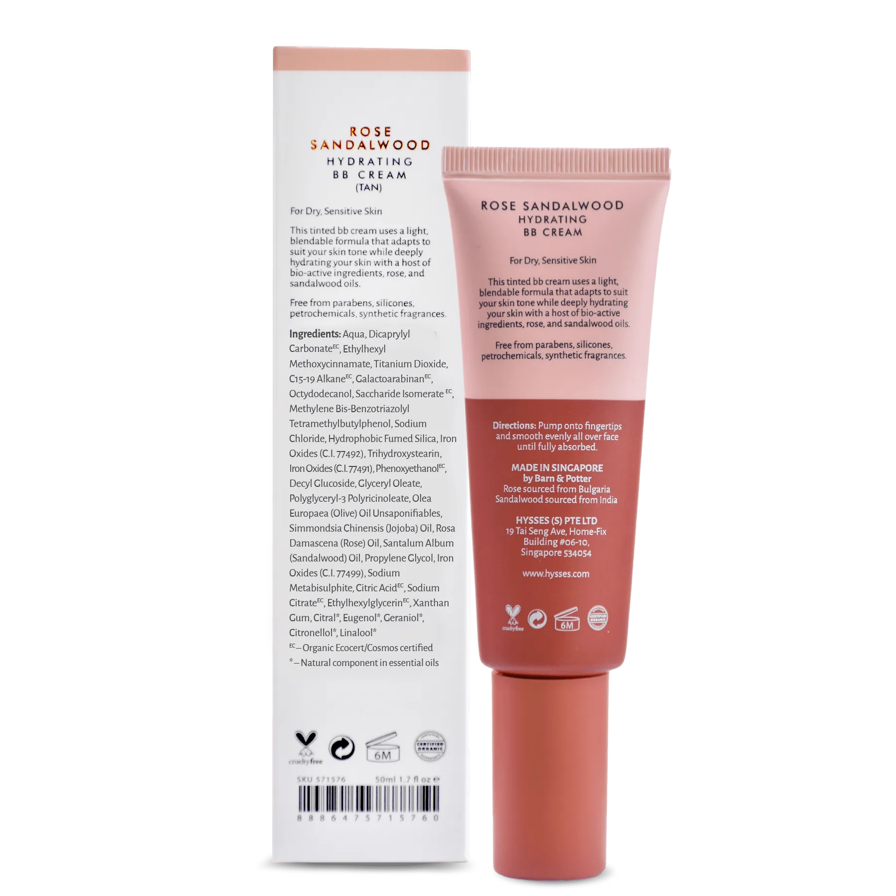 Hydrating BB Cream Rose Sandalwood SPF20
