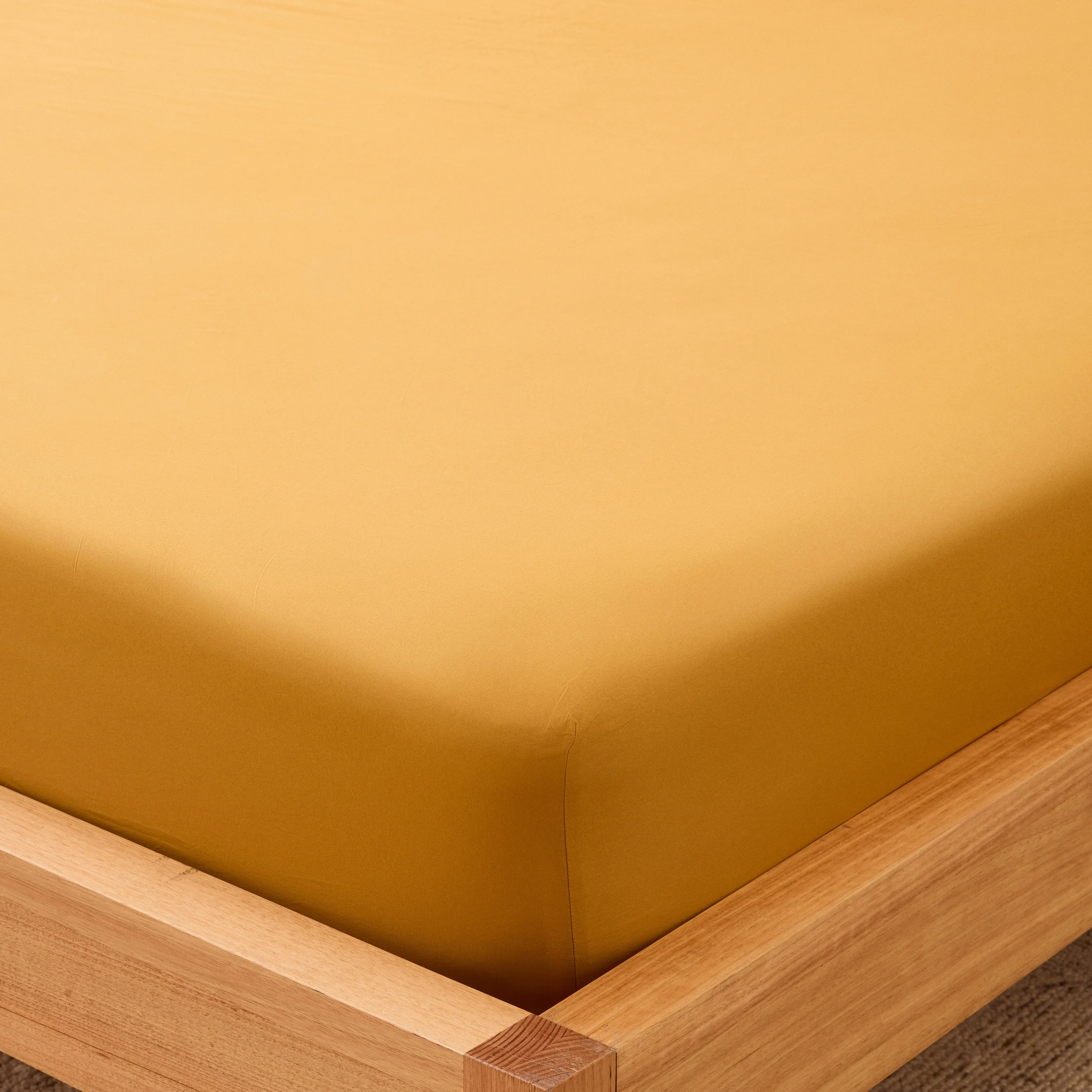 Leo Washed Cotton - Mustard