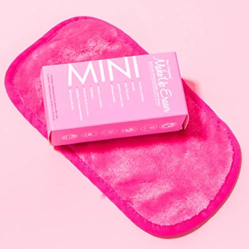 MakeUp Eraser Mini, Erase All Makeup With Just Water, Including Waterproof Mascara, Eyeliner, Foundation, Lipstick and More (Original Pink)