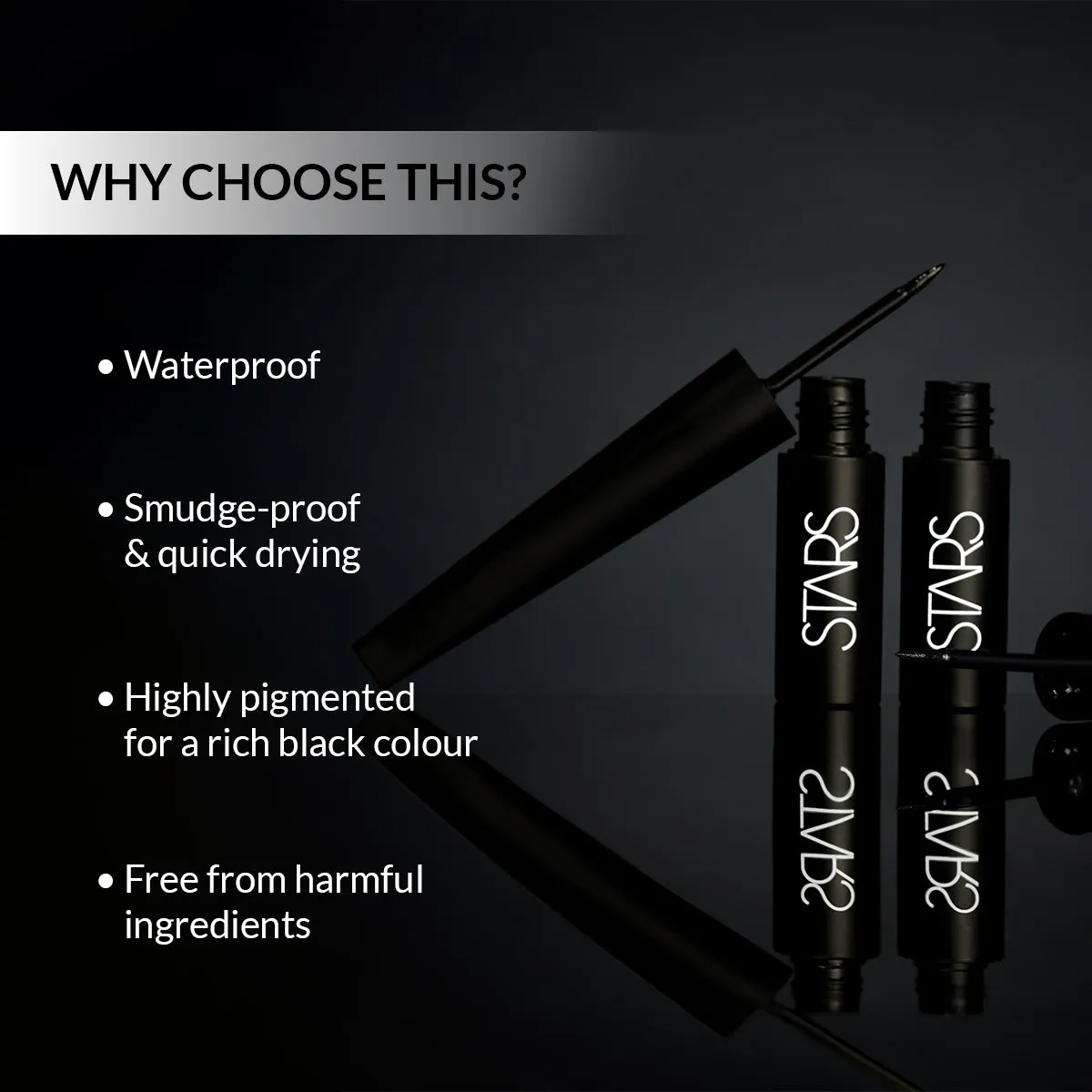 Stars Cosmetics Waterproof Matte Finish Liquid Eyeliner 9.5 ml