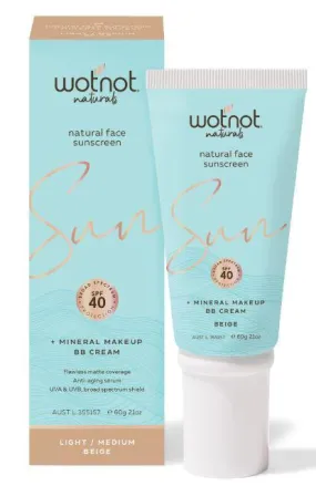 WotNot Natural Face Sunscreen   BB Cream